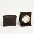 Alarm Clock - Brown Leather